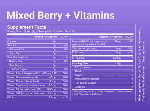 Sleep + Vitamins Drink Mix